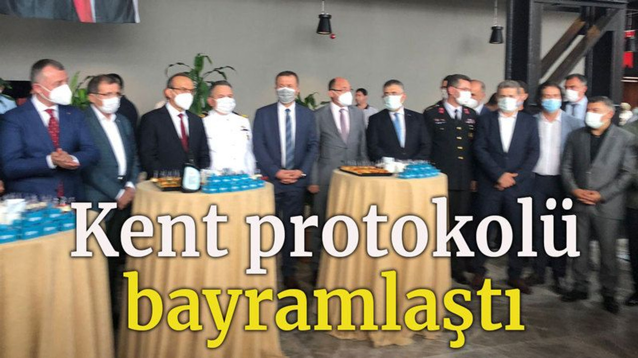 Kent protokolü bayramlaştı